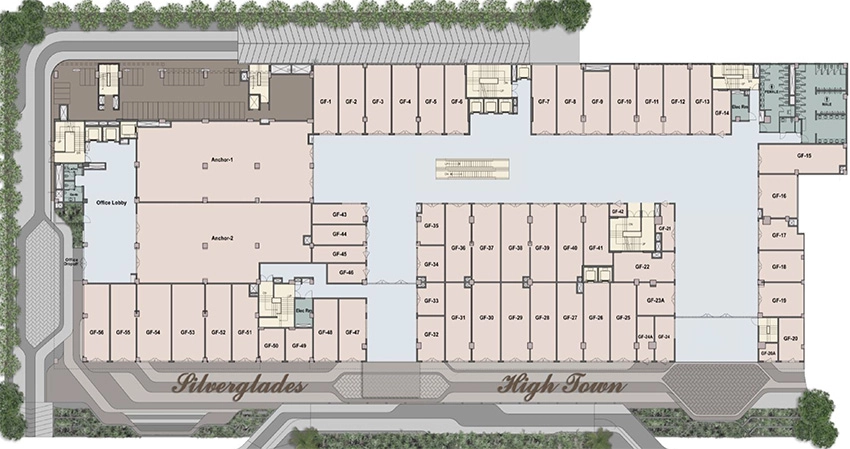 Master Plan of Silverglades Hightown Square in Sushant Lok 1, Gurgaon - Image 368939