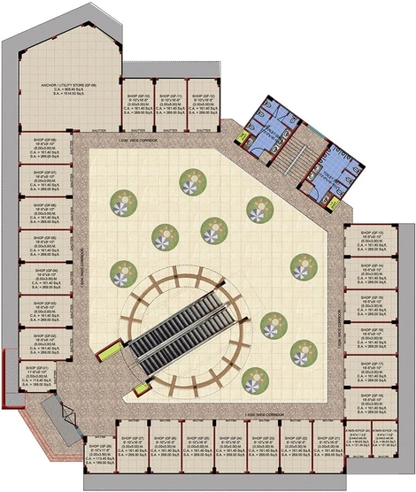 Floor Plan of Ace City Square in Sector 1, Greater Noida - Image 307249