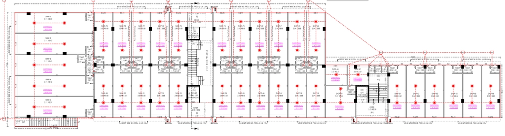 Floor Plan of Om Karnavati Business Center in Aslali, Ahmedabad - Image 362415