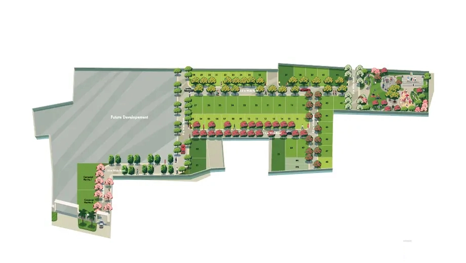 Master Plan of TVS Emerald Heartland in Kelambakkam, Chennai - Image 322910