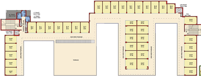 Floor Plan of MRG Bazaar 90 in Sector 50, Gurgaon - Image 367330
