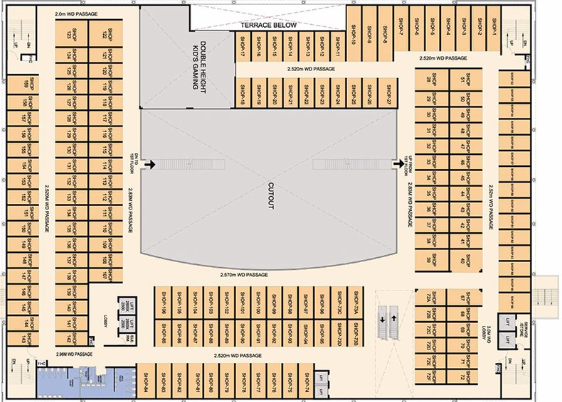 Floor Plan of Omaxe World Street in Sector 79, Faridabad - Image 299350