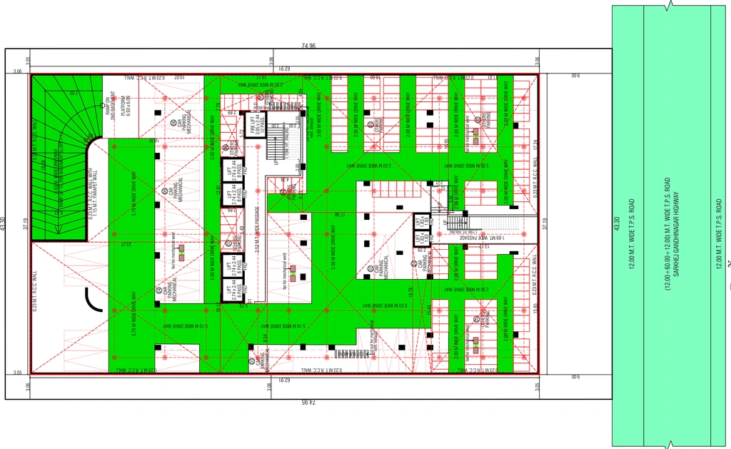 Master Plan of Hari The Orion in Gota, Ahmedabad - Image 310117