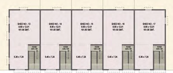 Floor Plan of Jay Vrunda Square in Narol, Ahmedabad - Image 362124