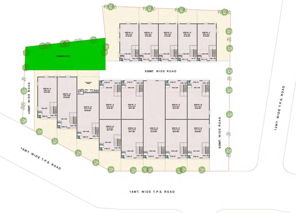 Master Plan of Jay Vrunda Square in Narol, Ahmedabad - Image 362123