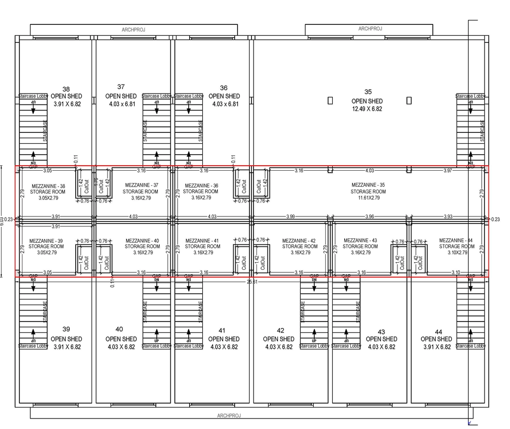 Floor Plan of Ratnamani Industrial Estate in Kathwada, Ahmedabad - Image 360958