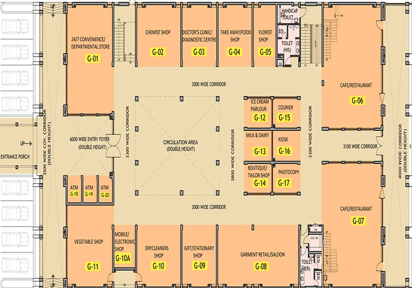 Floor Plan of Jaypee Greens Imperial Arcade in Sector 128, Noida - Image 304712