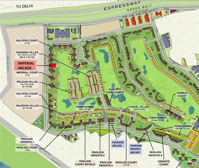 Master Plan of Jaypee Greens Imperial Arcade in Sector 128, Noida - Image 304710