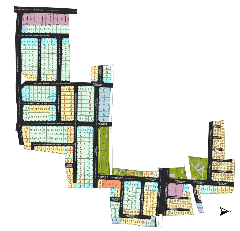 Master Plan of VGN Grandeur in Porur, Chennai - Image 318946