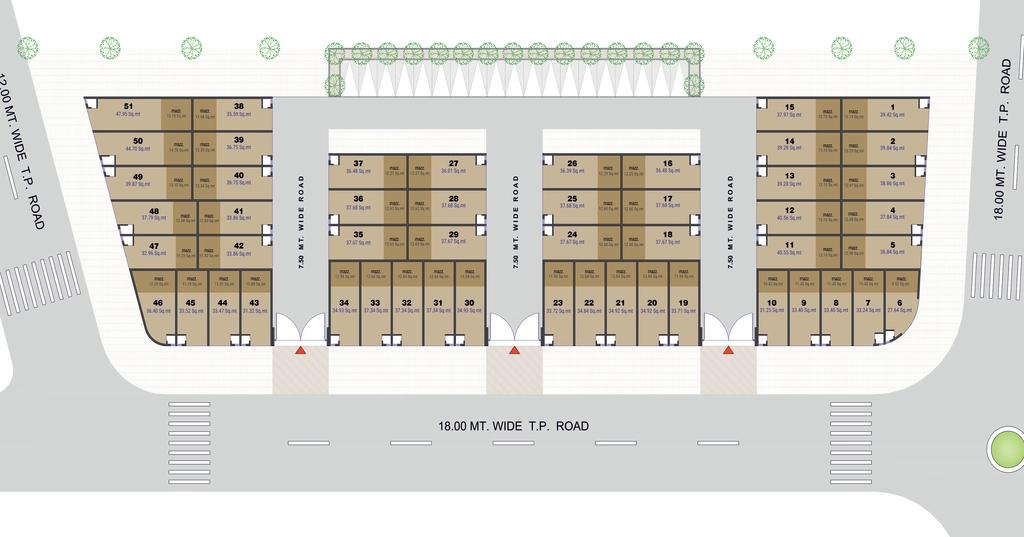 Master Plan of HK Harekrishna 51 Industrial Estate in Daskroi, Ahmedabad - Image 360889