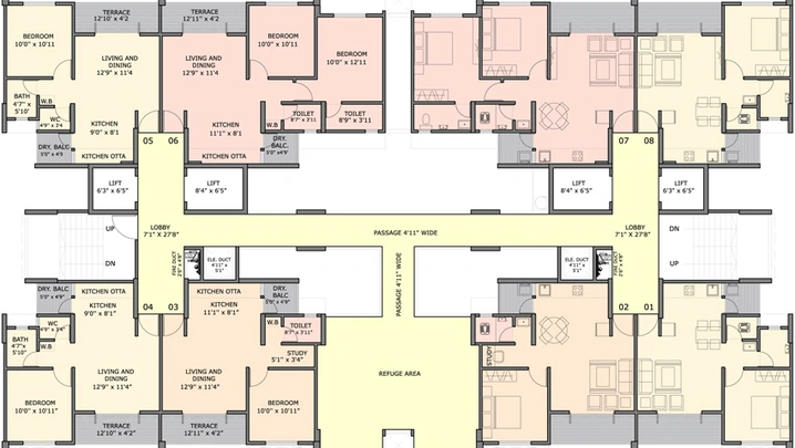 Floor Plan of Ganesh Paradise in Chikhali, Pune - Image 24572