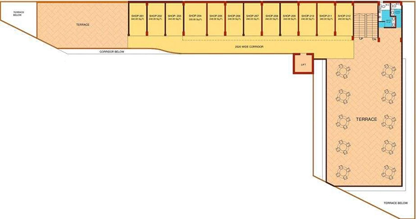 Floor Plan of Zara Arcadia in Sector 104, Gurgaon - Image 369029