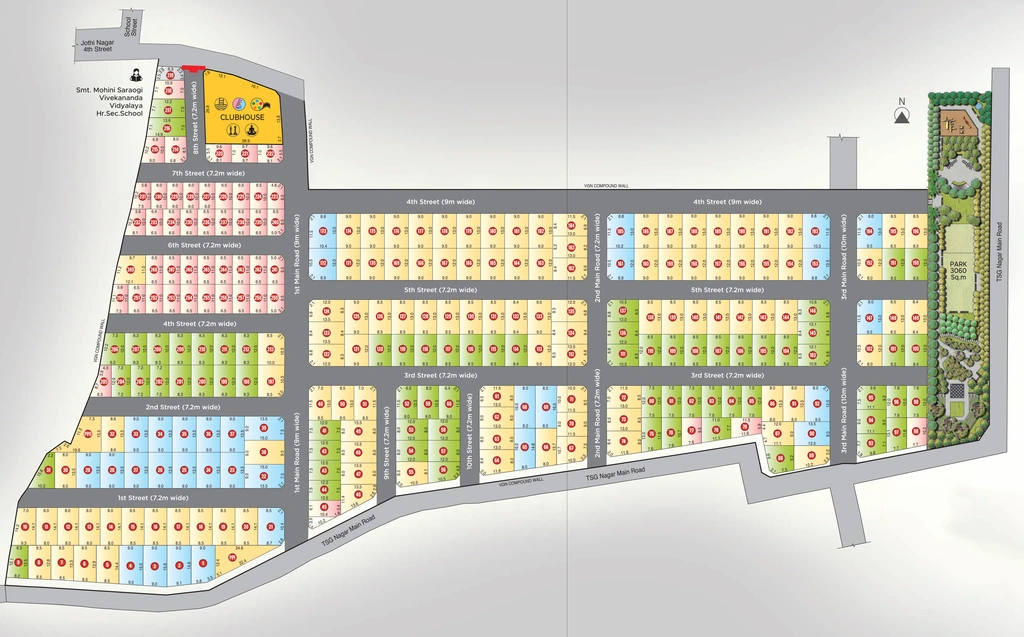 Master Plan of VGN Paradise in Tiruvottiyur, Chennai - Image 318952