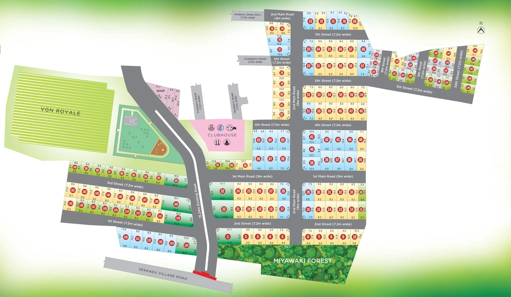 Master Plan of VGN Horizon in Avadi, Chennai - Image 318968