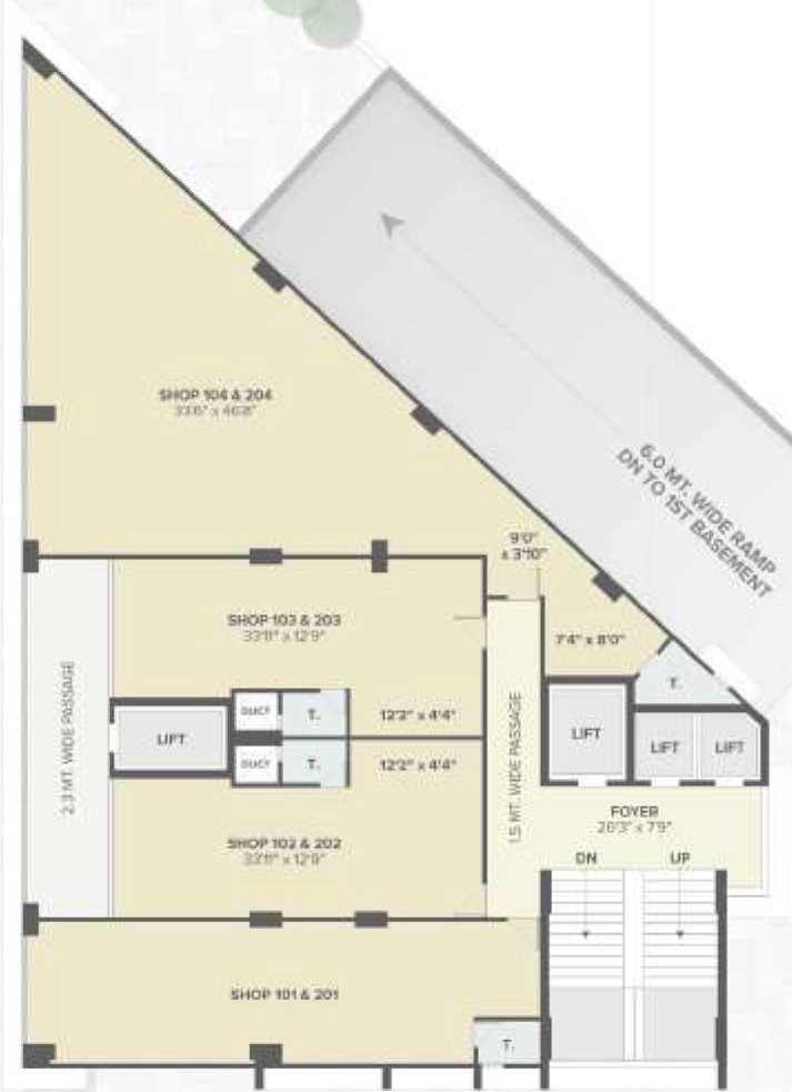 Floor Plan of Satyamev S Cube in Motera, Ahmedabad - Image 351948