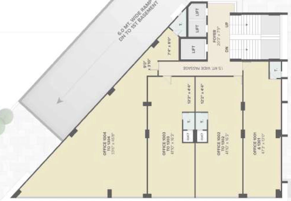 Floor Plan of Satyamev S Cube in Motera, Ahmedabad - Image 351946