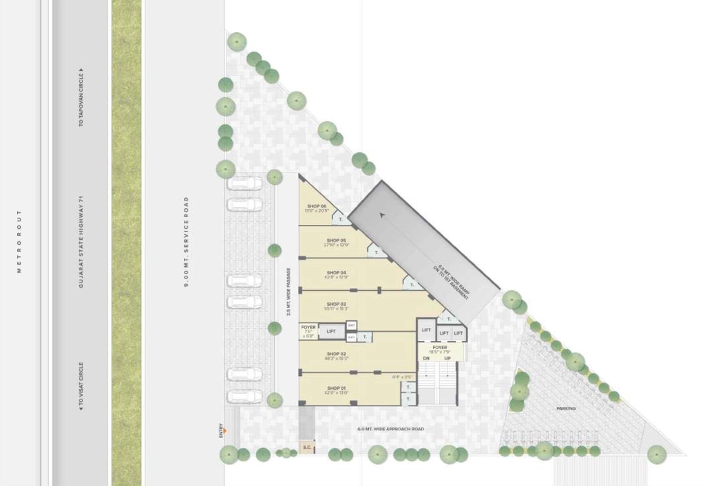 Master Plan of Satyamev S Cube in Motera, Ahmedabad - Image 351945