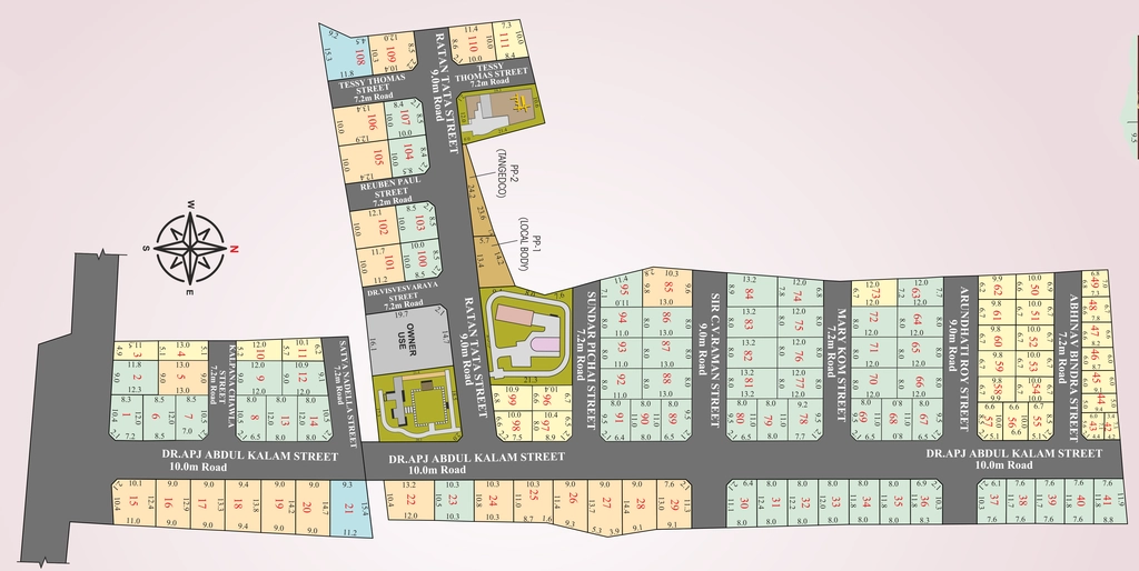 Master Plan of VGN Pride in Padur, Chennai - Image 318988