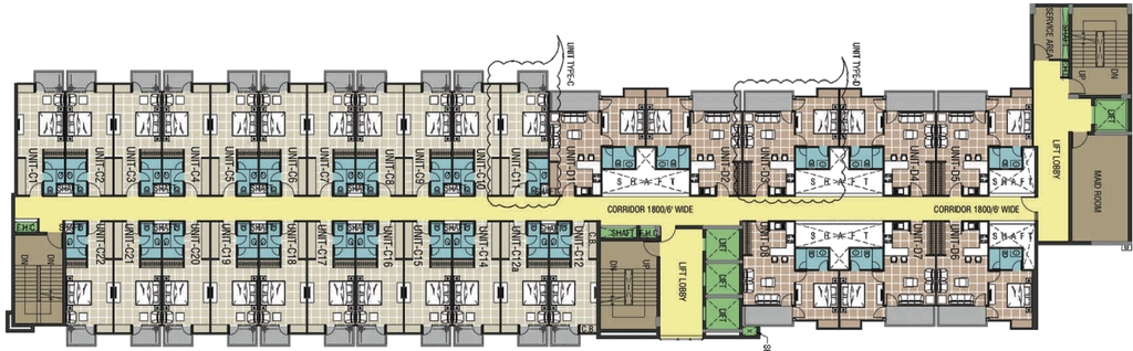 Floor Plan of Wegmans Signature Tower in Knowledge Park 3, Greater Noida - Image 367908