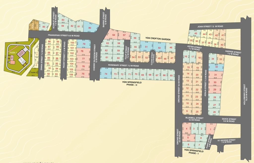 Master Plan of VGN Westfield in Avadi, Chennai - Image 319006