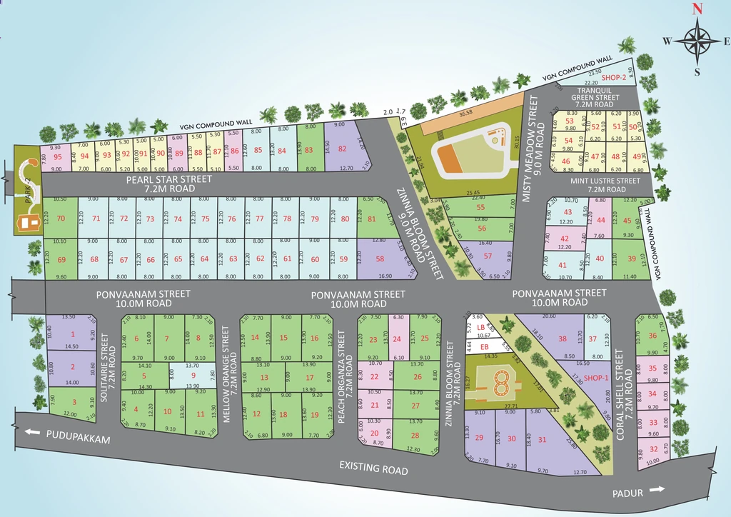 Master Plan of VGN Varna Bhoomi Phase 2 in Pudupakkam, Chennai - Image 318888