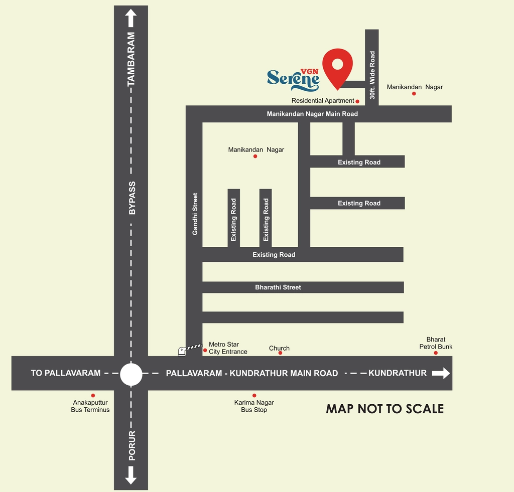 Location of VGN Samudra in Thiruneermalai, Chennai - Image 319303