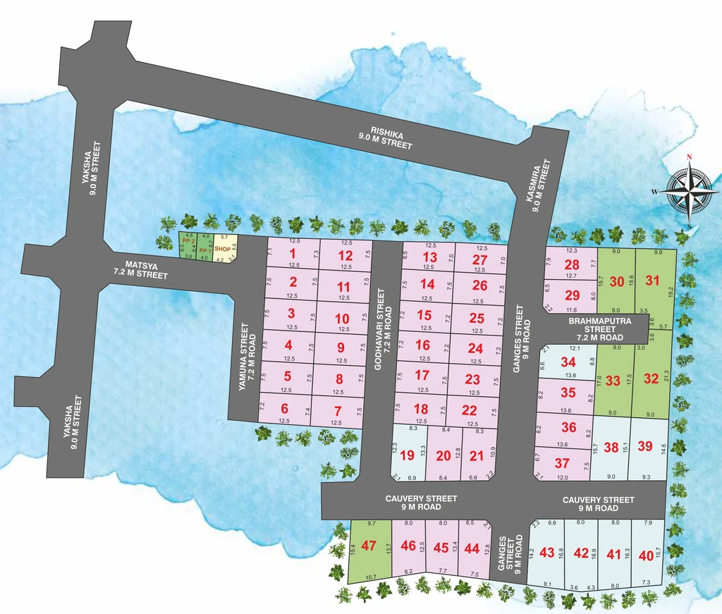 Master Plan of VGN Samudra in Thiruneermalai, Chennai - Image 319304