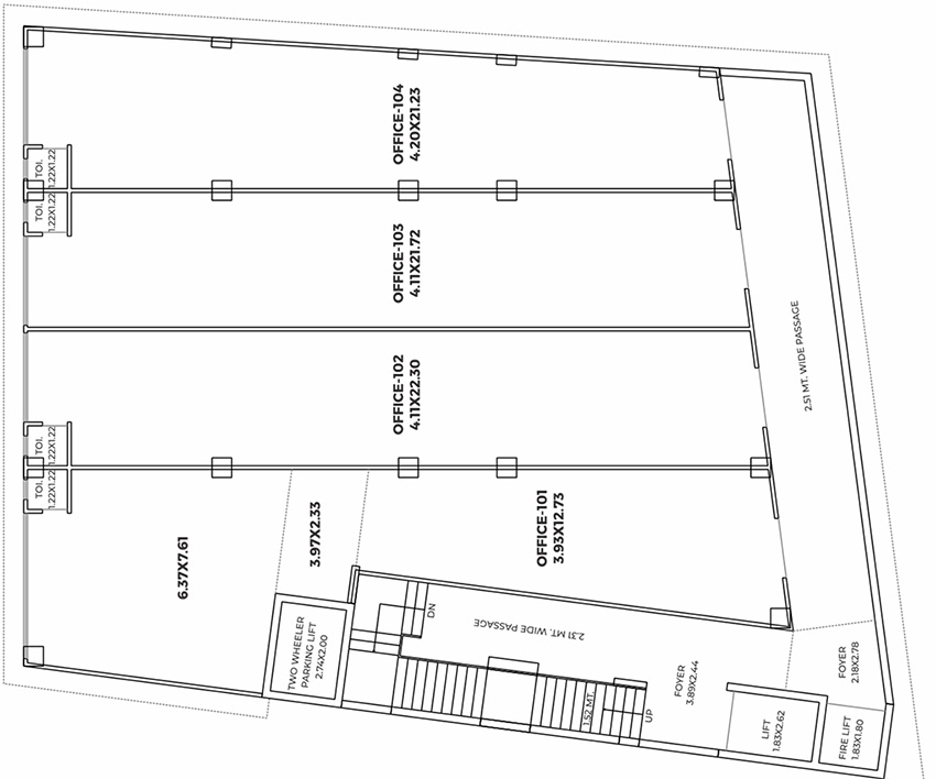 Floor Plan of ARC Trivia One in Maninagar, Ahmedabad - Image 342059