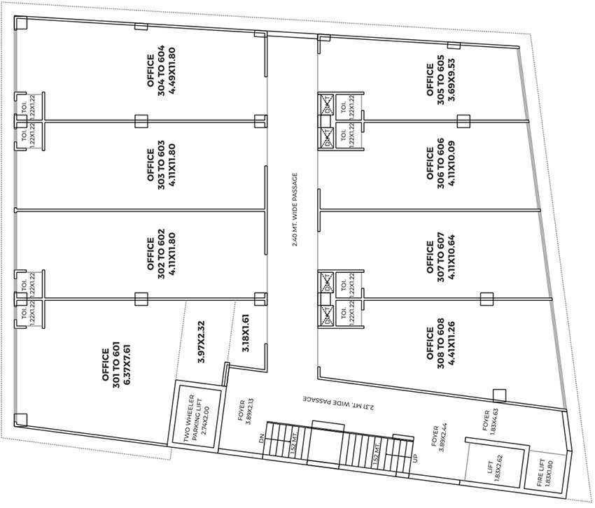 Floor Plan of ARC Trivia One in Maninagar, Ahmedabad - Image 342060