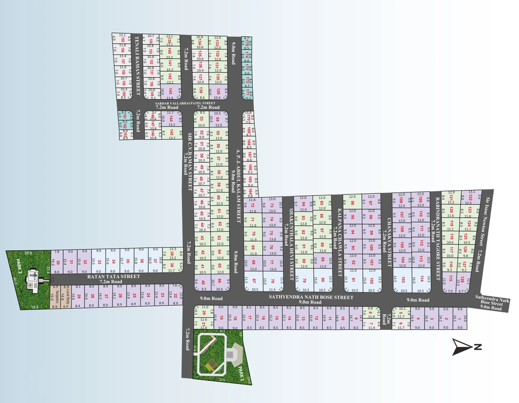 Master Plan of VGN Brillianze Phase 2 in Ponmar, Chennai - Image 319082
