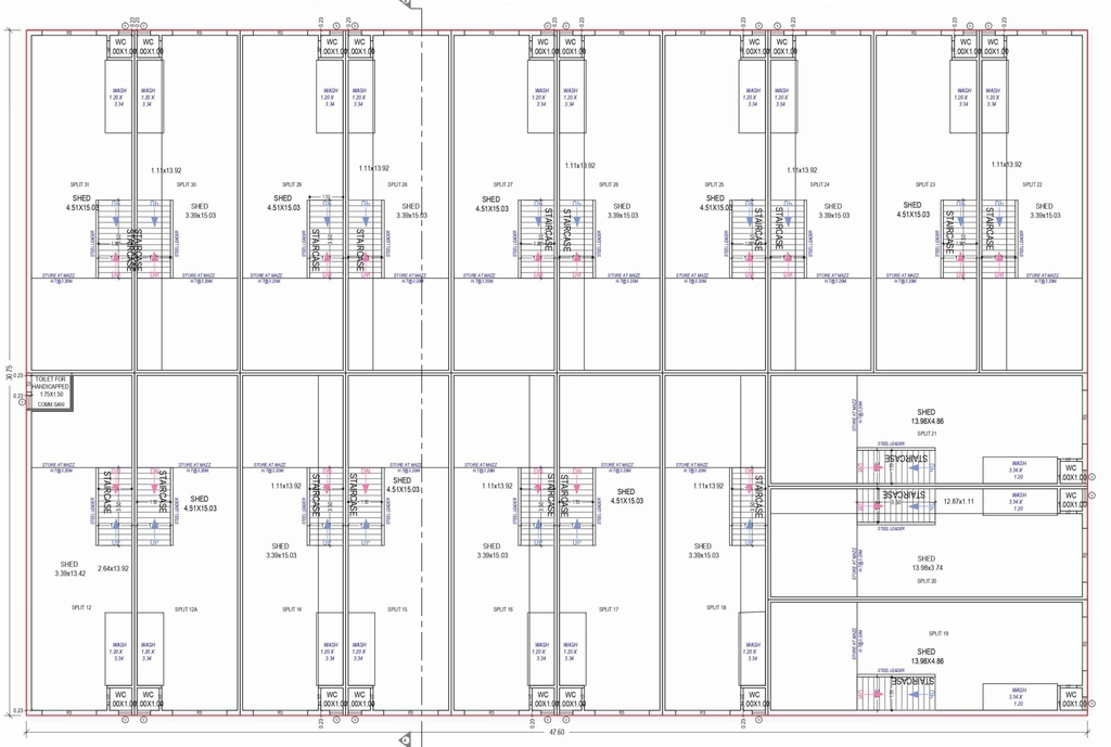 Floor Plan of Saffron Industrial Park in Singarwa, Ahmedabad - Image 360982