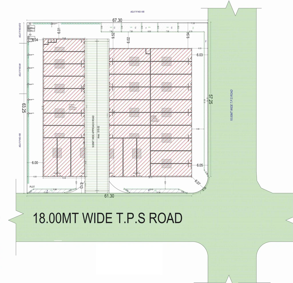 Master Plan of Saffron Industrial Park in Singarwa, Ahmedabad - Image 360981