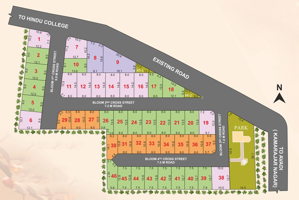 Master Plan of VGN Bloom in Avadi, Chennai - Image 319611