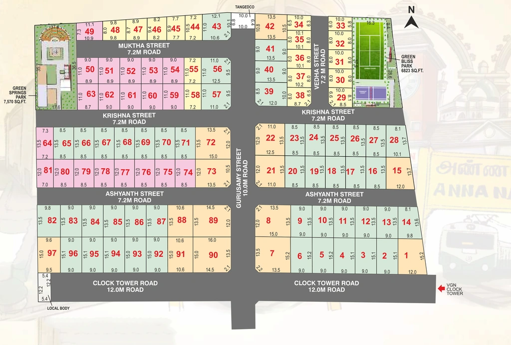Master Plan of VGN CH40 Phase 2 in Anna Nagar, Chennai - Image 319616