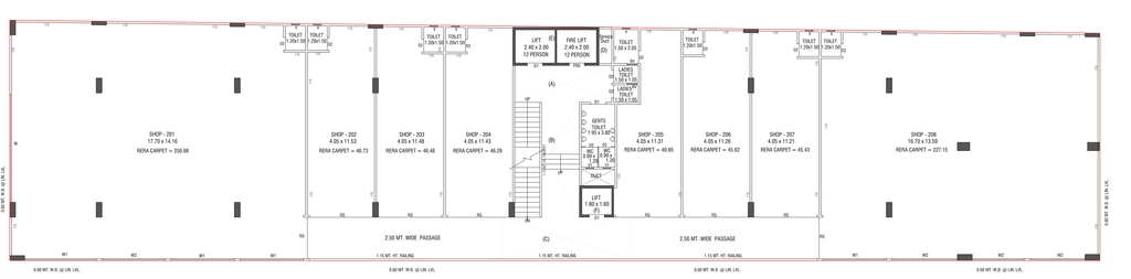 Floor Plan of Shree Ishan Square in Chandkheda, Ahmedabad - Image 361206
