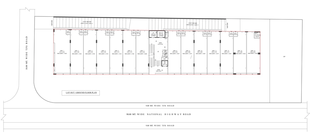 Master Plan of Shree Ishan Square in Chandkheda, Ahmedabad - Image 361205
