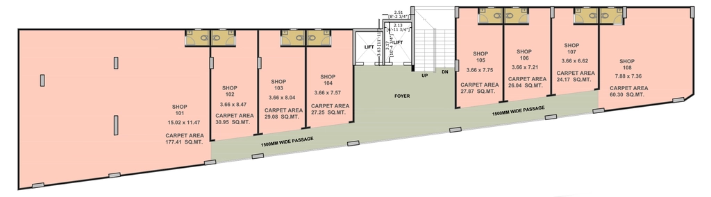 Floor Plan of Rushabhdev Satya Business Park in Maninagar, Ahmedabad - Image 364218