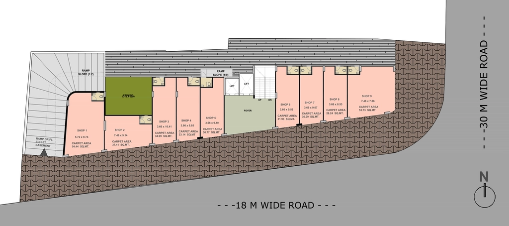 Master Plan of Rushabhdev Satya Business Park in Maninagar, Ahmedabad - Image 364217