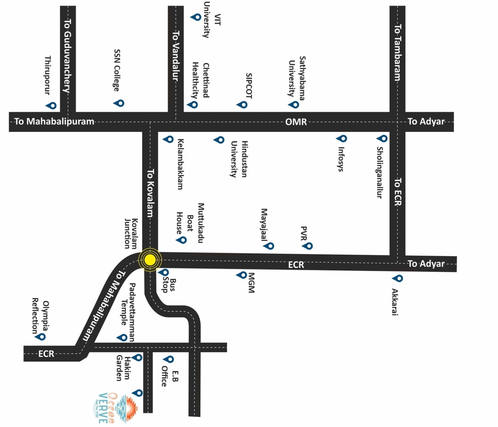 Location of Namma Family Ocean Verve in Kovalam, Chennai - Image 321762