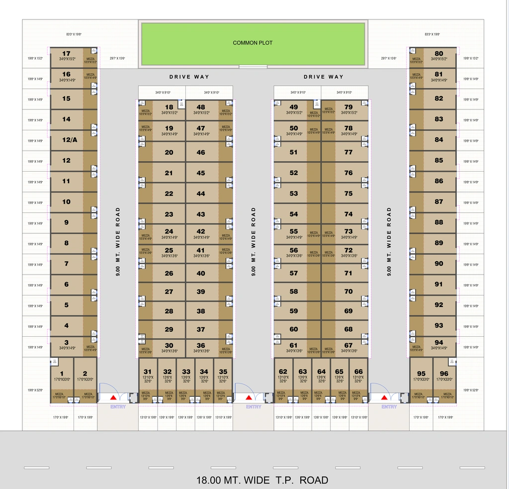 Master Plan of Satya Industrial Park in Kathwada, Ahmedabad - Image 360987