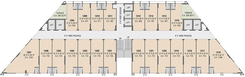 Floor Plan of Swastik Sukrut Business Park 2 in Sarkhej, Ahmedabad - Image 353490
