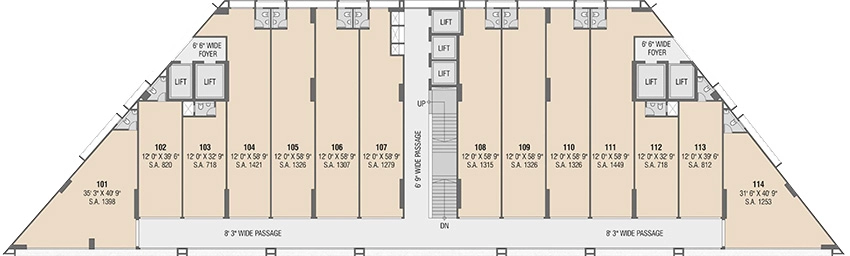 Floor Plan of Swastik Sukrut Business Park 2 in Sarkhej, Ahmedabad - Image 353489