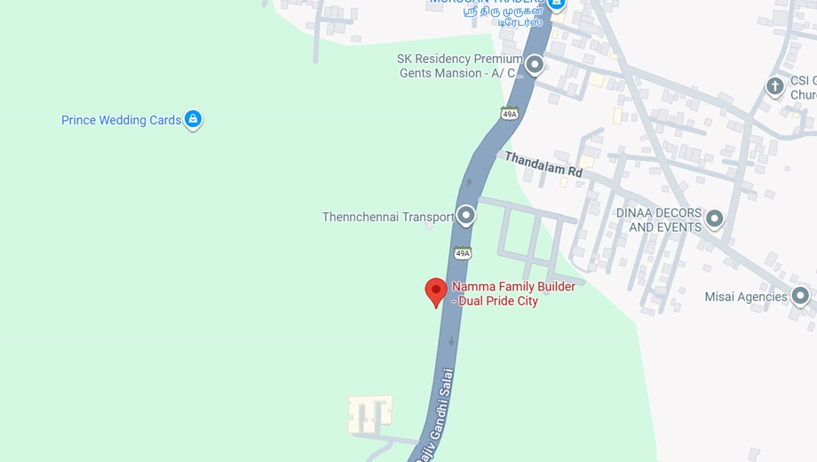 Location of Namma Family Dual Pride City in Thalambur, Chennai - Image 321961