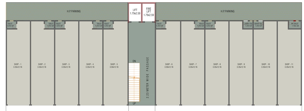 Floor Plan of Devarshi Sankalp Infinity in Nana Chiloda, Ahmedabad - Image 360875