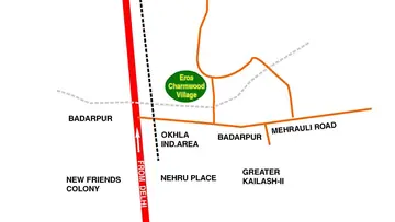 Location of Eros Charmwood Plaza - Image 363426