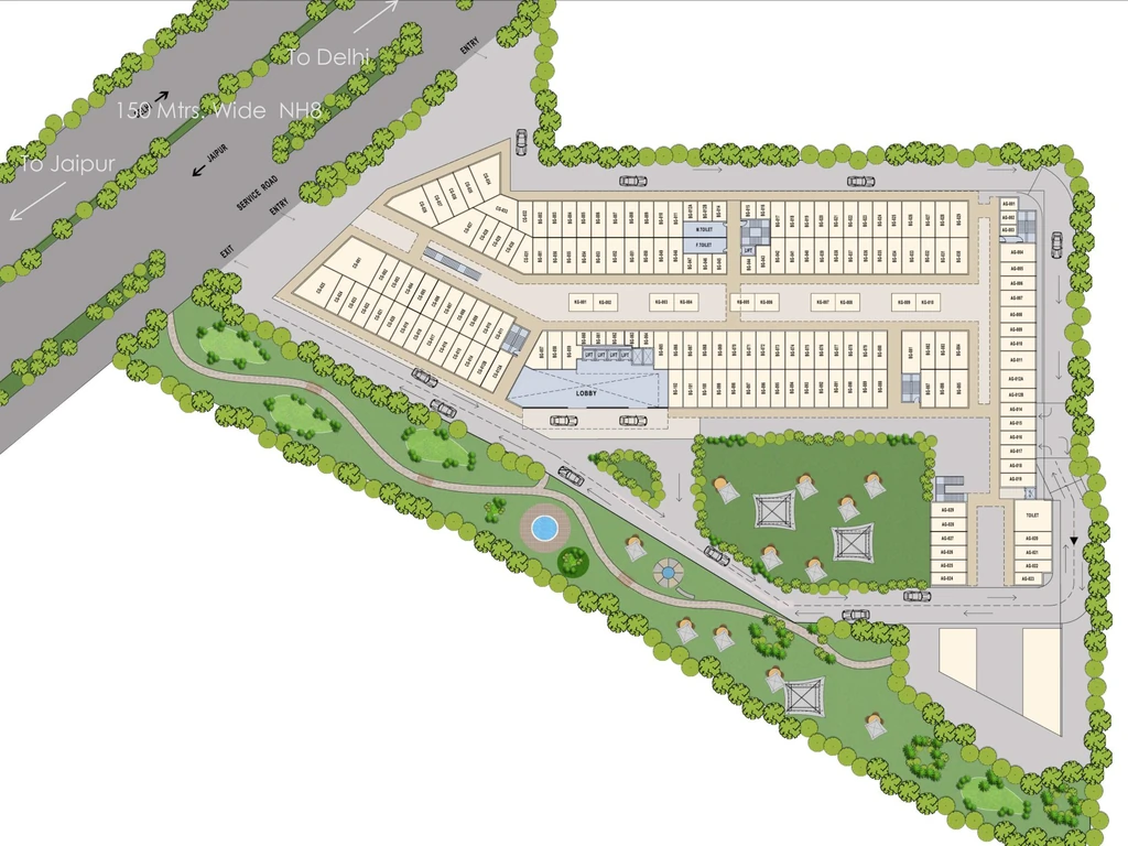 Master Plan of Baani Center Point in Sector 80, Gurgaon - Image 366384
