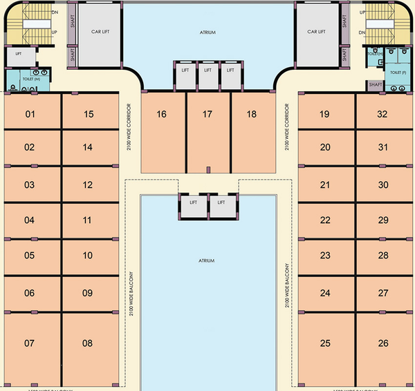Floor Plan of SVG Town Square 1 in Alpha 2, Greater Noida - Image 307809