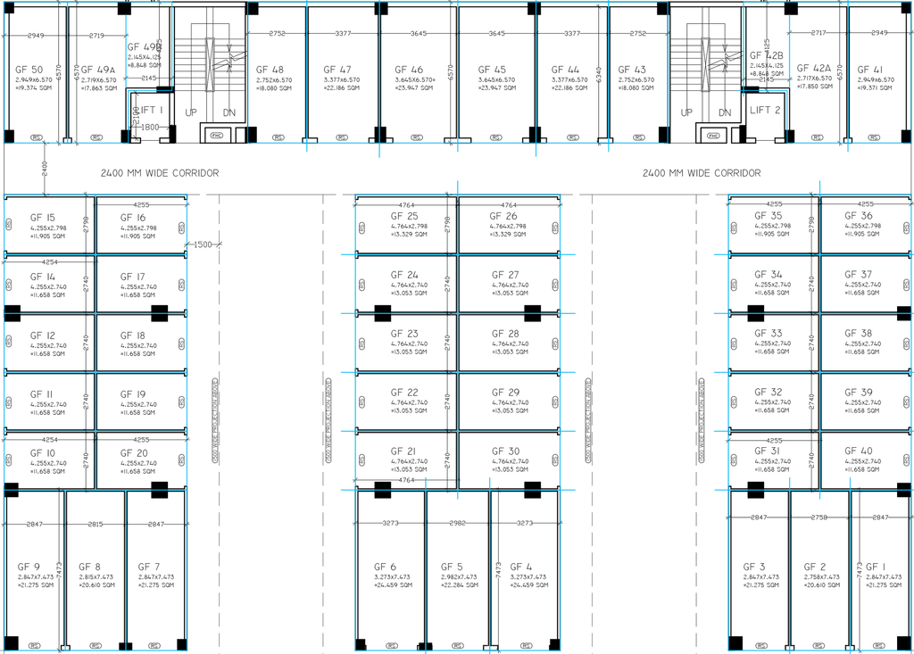 Floor Plan of BD Greno Plaza in Sector 36, Greater Noida - Image 309004