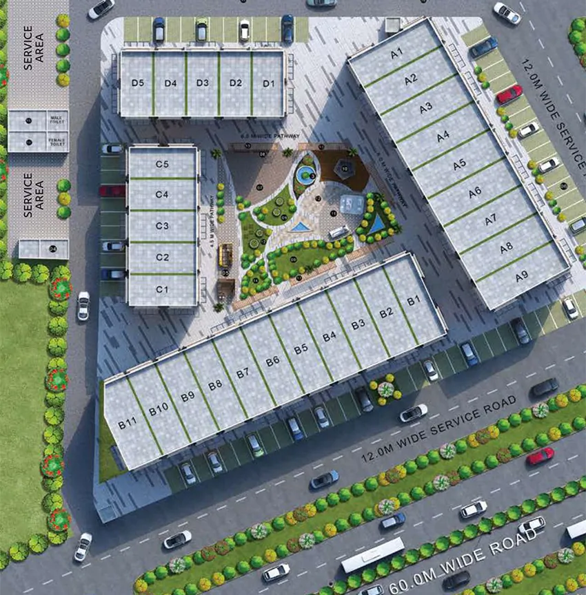 Master Plan of ROF Insignia Souk in Sector 93, Gurgaon - Image 367405