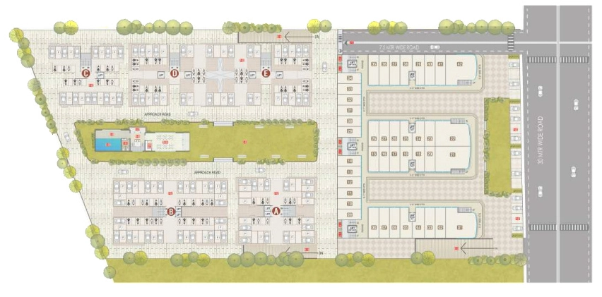 Master Plan of Commercial SP Shree Siddheshwar Paradise in Harni, Vadodara - Image 364878